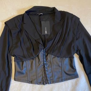 Fashion Nova When’s Happy Hour Corset Blouse